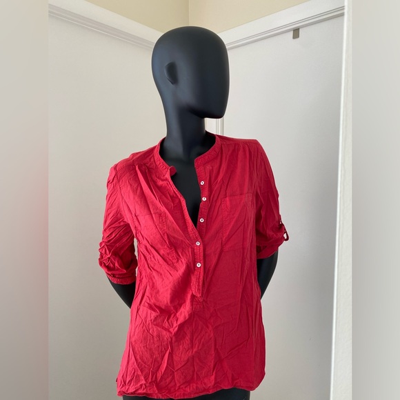 Minimalist Orange Blouse - Picture 2 of 4